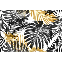 Fototapeta Liście Monstera – Tropikalny Wzór Botaniczny do Wnętrz