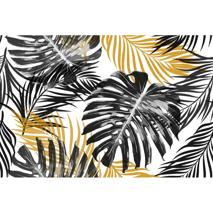 Fototapeta Liście Monstera – Tropikalny Wzór Botaniczny do Wnętrz – produkt