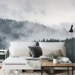 Fototapeta Mglisty Las Sosnowy – Leśna Cisza i Natura
