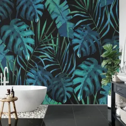 Fototapeta Liście Monstera – Tropikalna Dżungla w Twoim Wnętrzu
