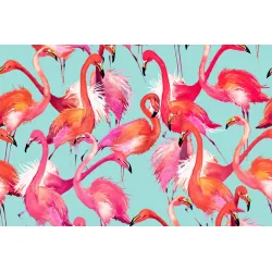 Fototapeta Flamingi – Tropikalna Egzotyka i Dzika Przyroda