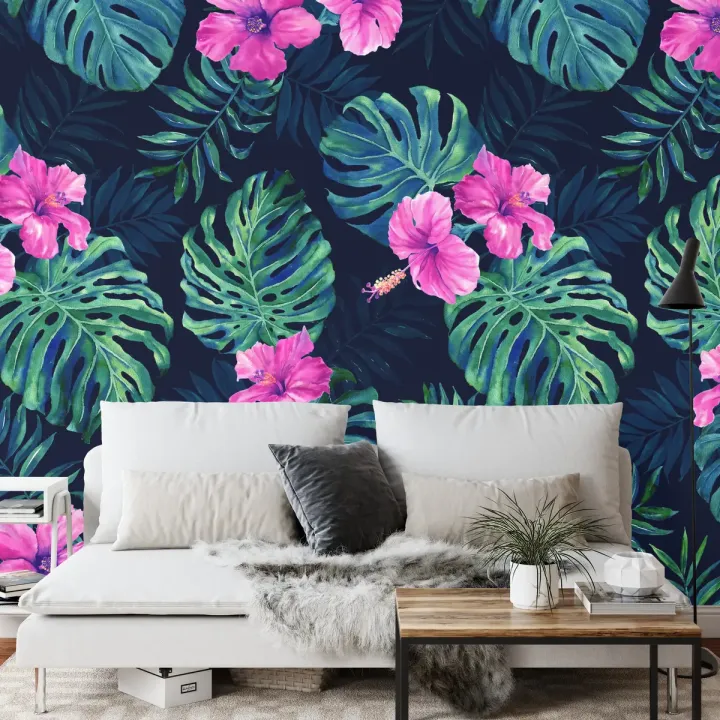 Fototapeta Liście Monstera – Tropikalny Las i Egzotyka Dżungli