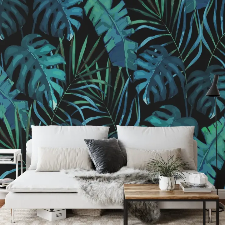 Fototapeta Liście Monstera – Tropikalna Dżungla w Twoim Wnętrzu