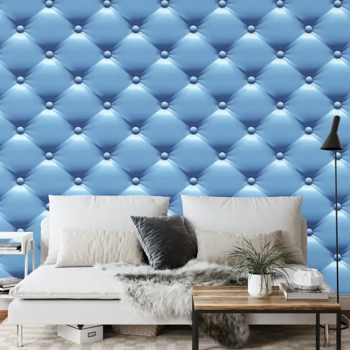 Fototapeta Pikowana Niebieska – Geometryczna Abstrakcja w Nowoczesnym Designie