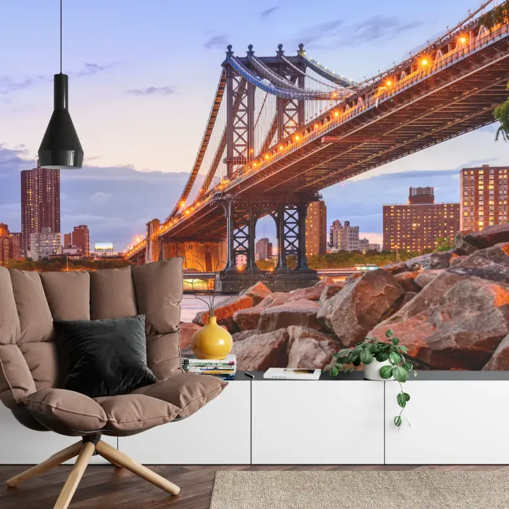 Fototapeta Manhattan Bridge – Skyline Nowego Jorku