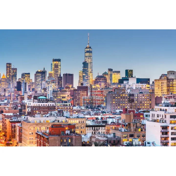 Fototapeta Nowy Jork – Nocny Skyline Manhattanu – produkt