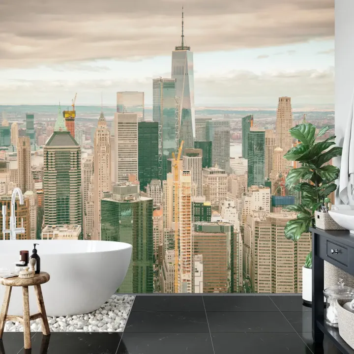 Fototapeta Widok Na Nowy Jork – Skyline Manhattanu z Lotu Ptaka