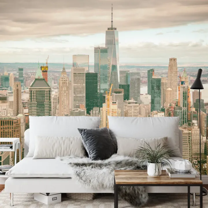 Fototapeta Widok Na Nowy Jork – Skyline Manhattanu z Lotu Ptaka