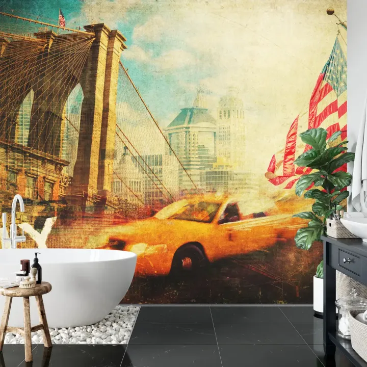 Fototapeta Nowy Jork Taxi – Manhattan i Most Brookliński
