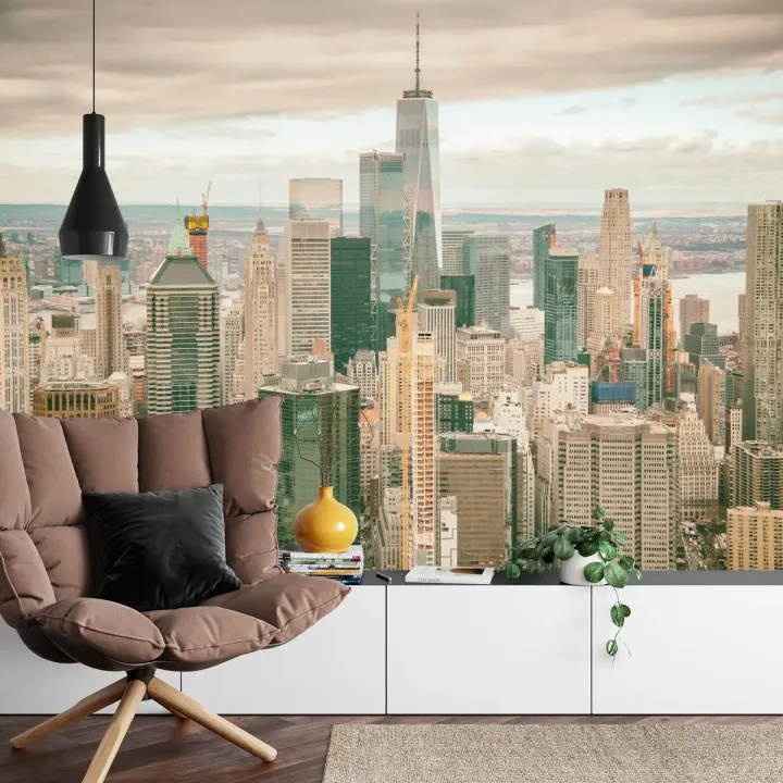 Fototapeta Widok Na Nowy Jork – Skyline Manhattanu z Lotu Ptaka