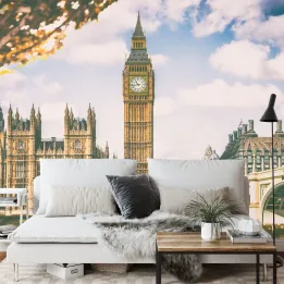 Fototapeta Londyn Big Ben – Architektura wiktoriańska i skyline nad Tamizą