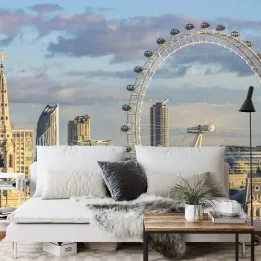 Fototapeta London Eye – Skyline Londynu i Architektura Miejska