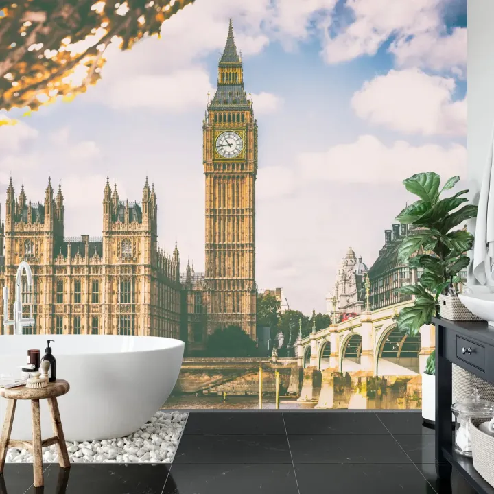Fototapeta Londyn Big Ben – Architektura wiktoriańska i skyline nad Tamizą