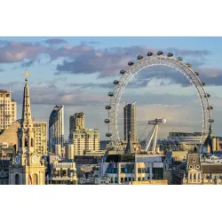 Fototapeta London Eye – Skyline Londynu i Architektura Miejska