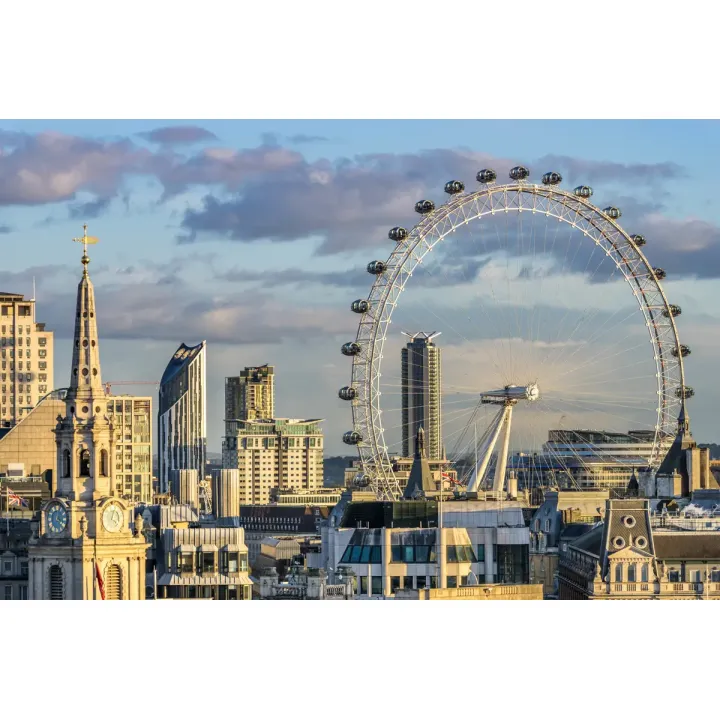 Fototapeta London Eye – Skyline Londynu i Architektura Miejska – produkt