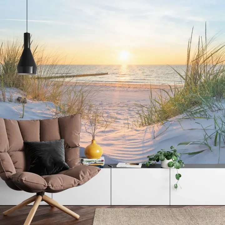 Fototapeta Plaża Morze – Nadmorski Krajobraz z Wydmami