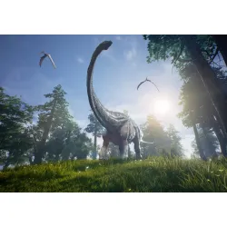 Fototapeta Dinozaur – Prehistoryczny Krajobraz Jurajski