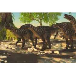 Fototapeta Dinozaury i Przyroda – Prehistoryczny Krajobraz Jurajski