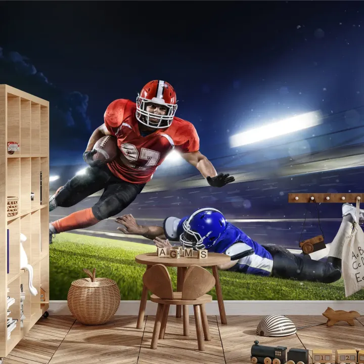Fototapeta Futbol Amerykański – Akcja Sportowa na Stadionie NFL
