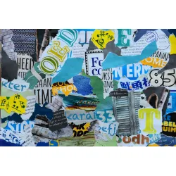 Fototapeta Kolorowe Gazety – Pop-Art i Typografia w Kolażu