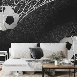 Fototapeta Piłkarska – Sportowa Dynamika na Stadionie