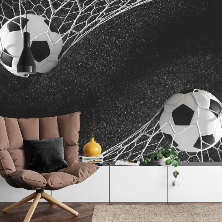 Fototapeta Piłkarska – Sportowa Dynamika na Stadionie