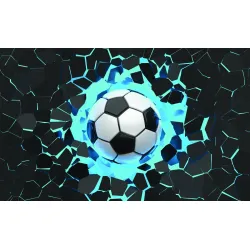 Fototapeta Sport – Dynamika Piłki Nożnej w Abstrakcji