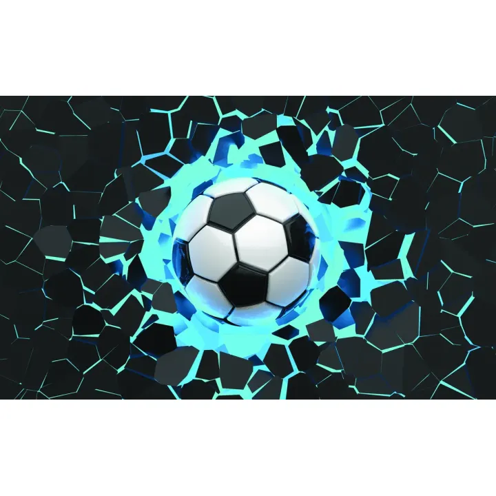 Fototapeta Sport – Dynamika Piłki Nożnej w Abstrakcji – produkt