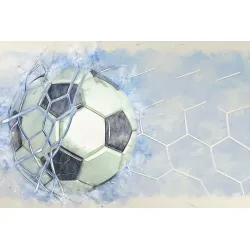 Fototapeta Sport – Dynamika Piłki Nożnej na Ścianie