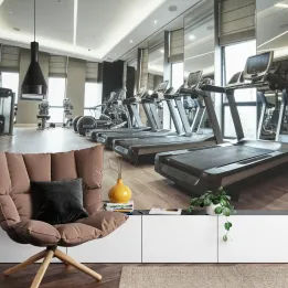 Fototapeta Nowoczesny Klub Fitness – Siłownia i Trening Biegowy