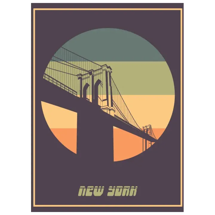 Plakat Most Brooklyn Bridge – Nowy Jork o Poranku – produkt