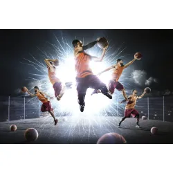 Fototapeta Uliczna Koszykówka – Energia Streetballu i Sportów Miejskich