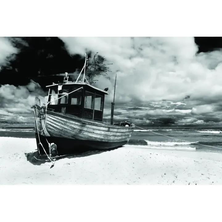 Fototapeta Plaża Łódź – Morska Bryza i Żeglarstwo nad Morzem – produkt