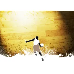 Fototapeta Koszykarz – Sylwetka Sportowca w Akcji NBA