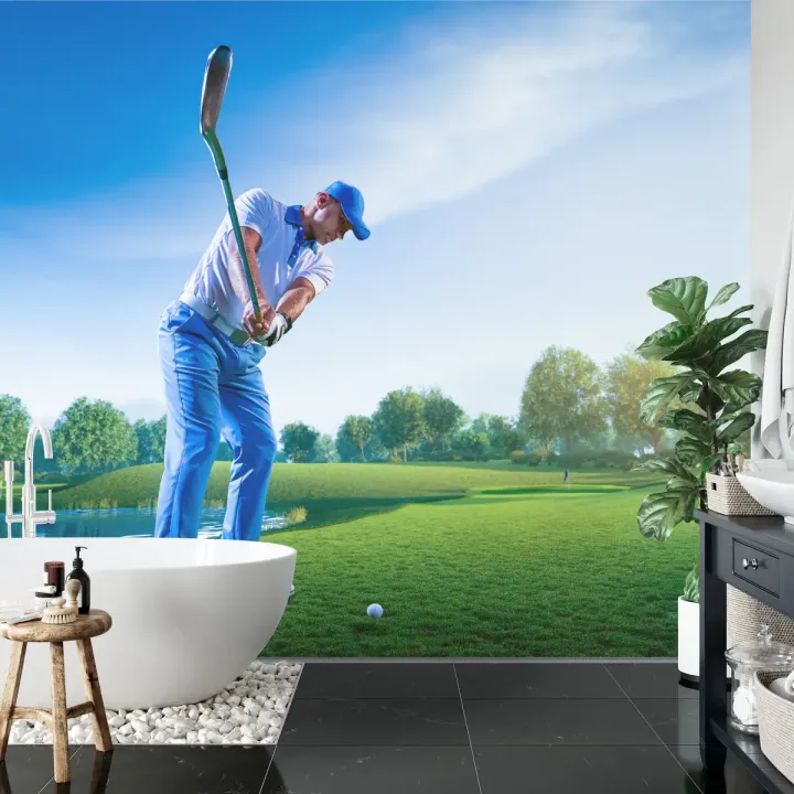 Fototapeta Golfista – Sport i Rekreacja na Polu Golfowym