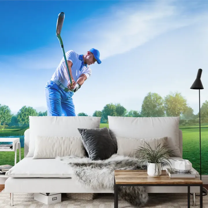 Fototapeta Golfista – Sport i Rekreacja na Polu Golfowym