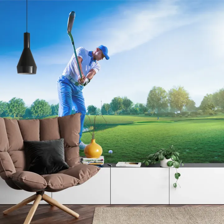 Fototapeta Golfista – Sport i Rekreacja na Polu Golfowym