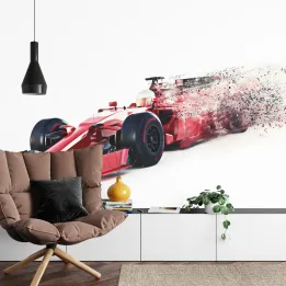 Fototapeta Abstrakcyjny Bolid F1 – Dynamika Formuły 1 i Prędkość