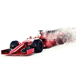 Fototapeta Abstrakcyjny Bolid F1 – Dynamika Formuły 1 i Prędkość