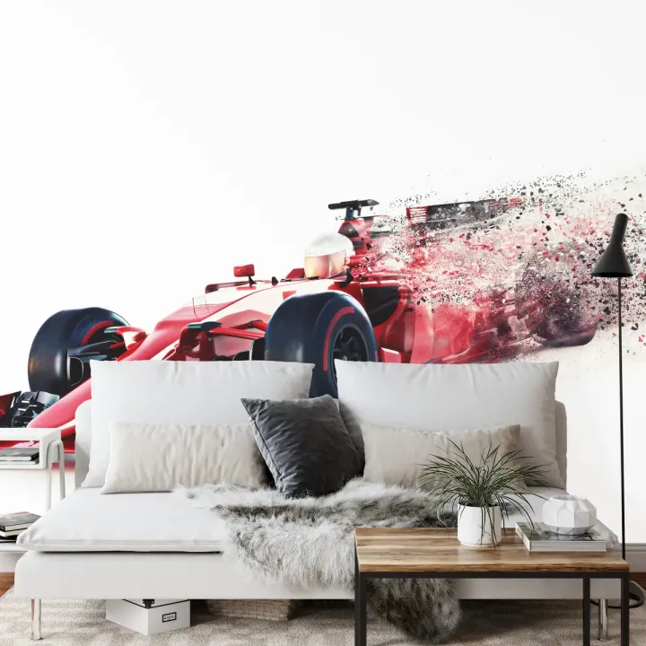 Fototapeta Abstrakcyjny Bolid F1 – Dynamika Formuły 1 i Prędkość