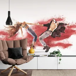 Fototapeta Hip-Hopowa Para Taneczna – Energia Tańca i Street Artu