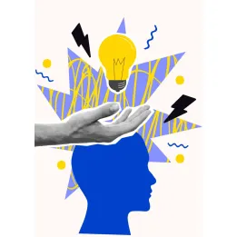 Plakat Piorunujący Pomysł – Inspiracja i Kreatywność w Stylu Pop-Art – produkt