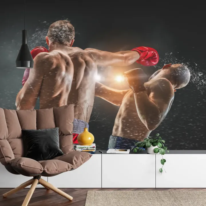 Fototapeta Walka Bokserów – Sportowa Energia i Dynamika