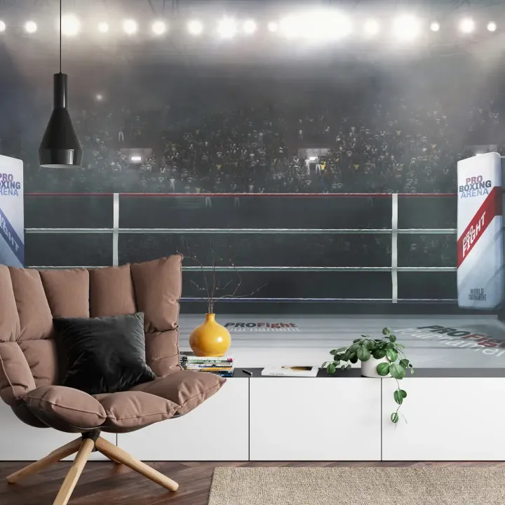 Fototapeta Bokserski Ring – Arena Sportów Walki i Widownia