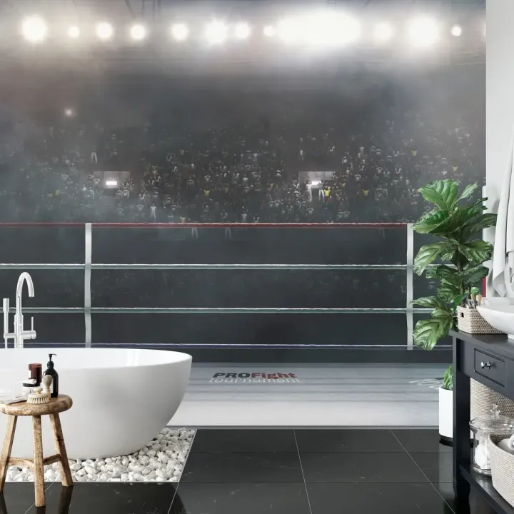 Fototapeta Bokserski Ring – Arena Sportów Walki i Widownia