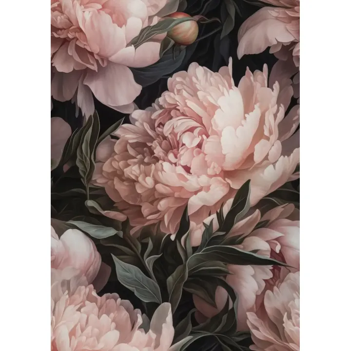 Plakat Bukiet Pastelowych Piwonii – Kwiatowa Kompozycja w Różu – produkt