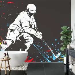 Fototapeta Hokeista – Dynamika Sportów Zimowych