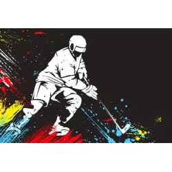 Fototapeta Hokeista – Dynamika Sportów Zimowych