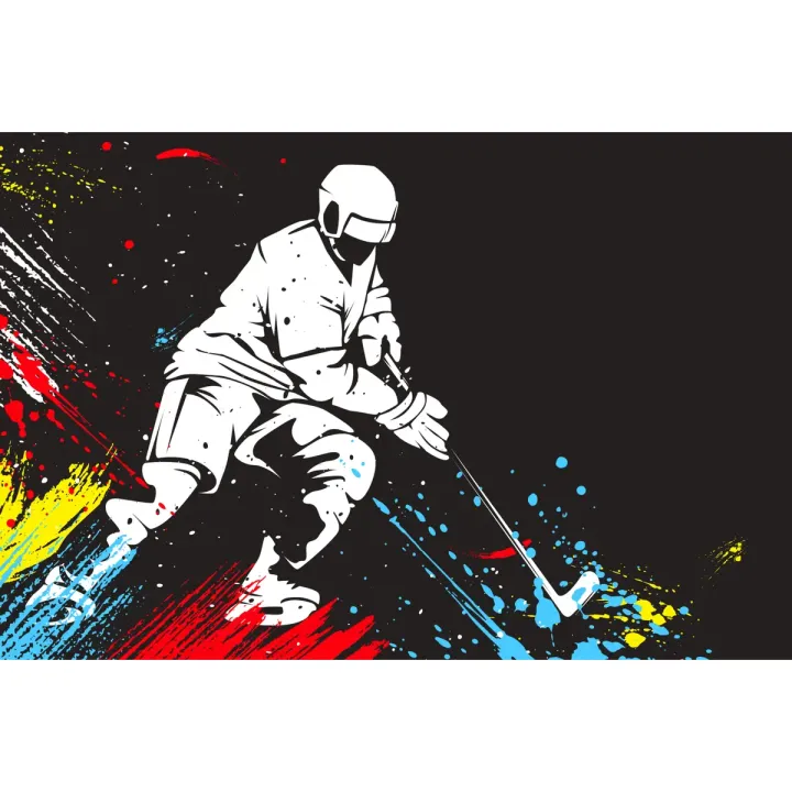 Fototapeta Hokeista – Dynamika Sportów Zimowych – produkt