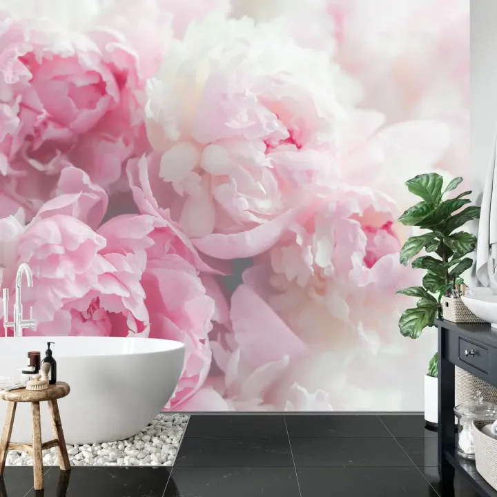 Fototapeta Kwitnące Peonie – Delikatność Botanicznego Ogrodu